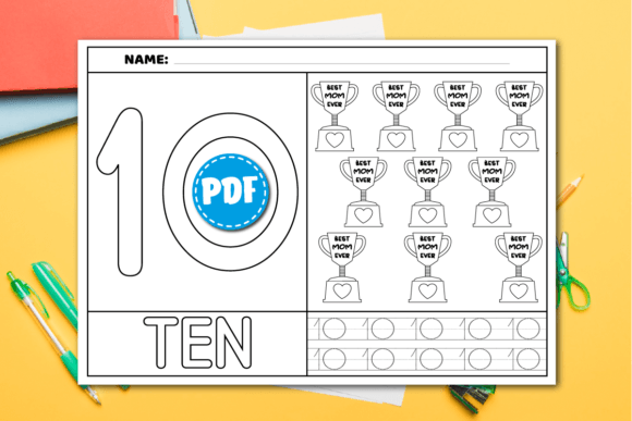 Download Mother's Day Activities, Numbers Writing - Premium Bundle