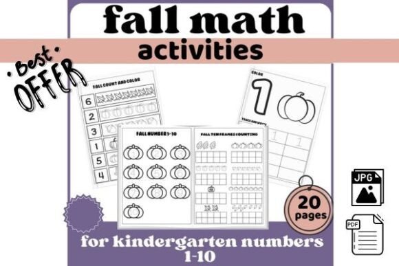 Download Fall Math 1 to 10 / October Math - Premium Resources