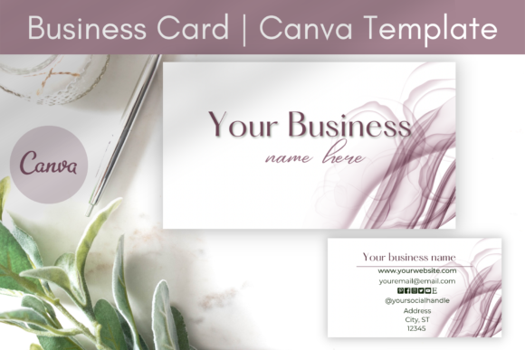 Download Canva Business Card Template | Purple - Canva business Collection