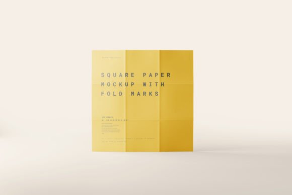 Download Paper Mockup with Fold Marks - Paper mockup Collection