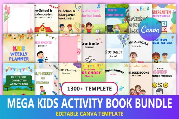 Download Mega Kids Activity Book Bundle - Premium Resources
