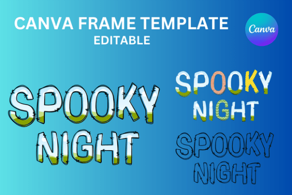 Download Halloween Night Doodle Canva Frame - Doodle canva frame Collection
