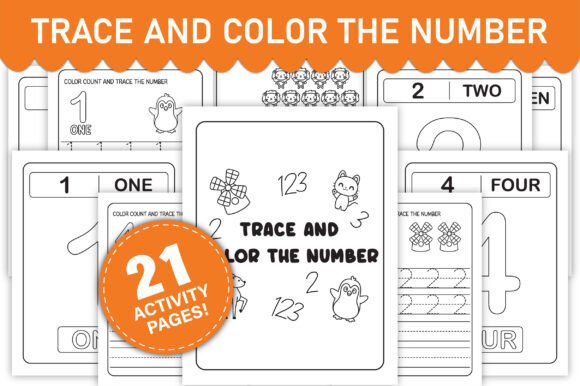 Download Kindergarten Numbers 1-10 Worksheet Book - Premium Resources