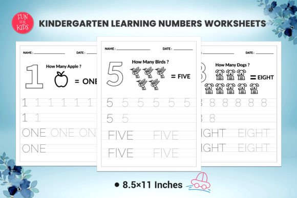 Download Kindergarten Learning Numbers Worksheets - Premium Resources