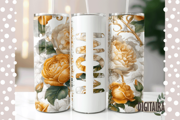 Download Floral Mom Custom Tumbler PNG - Mom custom Collection