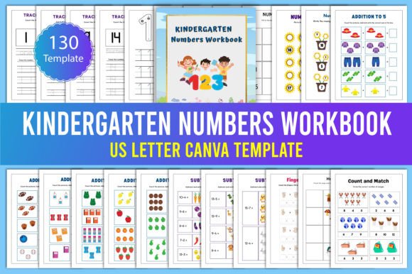 Download Kindergarten Numbers Workbook Canva - Premium Resources