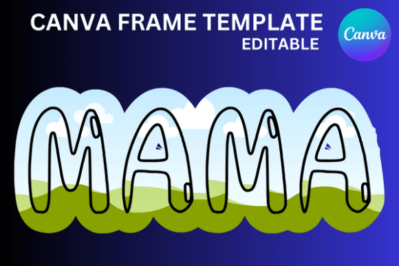 Download Mama Bright Doodle Canva Frame Template - Doodle canva frame Collection