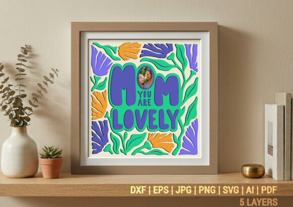 Download Lovely Mom Custom Shadow Box Frame SVG - Mom custom Collection