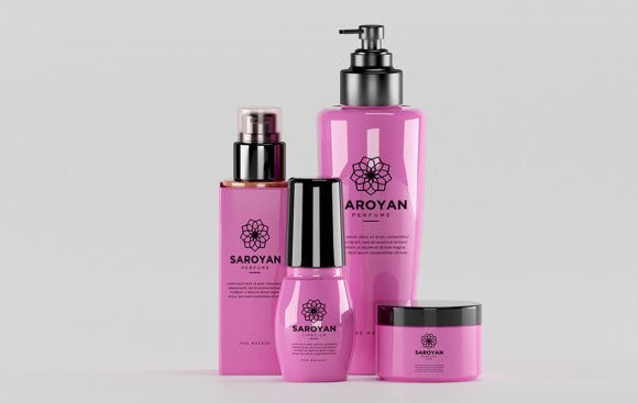 Download Cosmetic Branding Mockup Scene - Cosmetic branding Collection