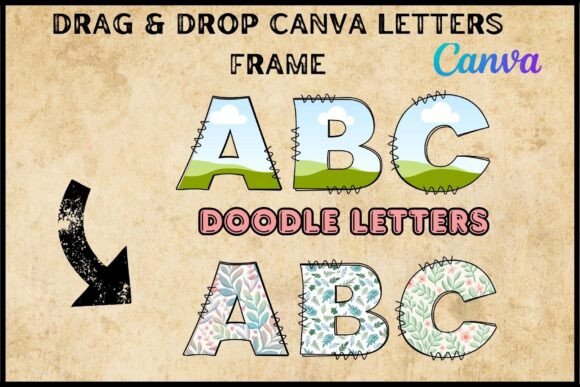 Download Doodle Canva Frame Letters - Doodle canva frame Collection