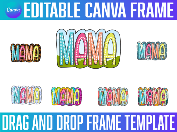 Download Mama Bright Doodle Canva Frame Template - Doodle canva frame Collection